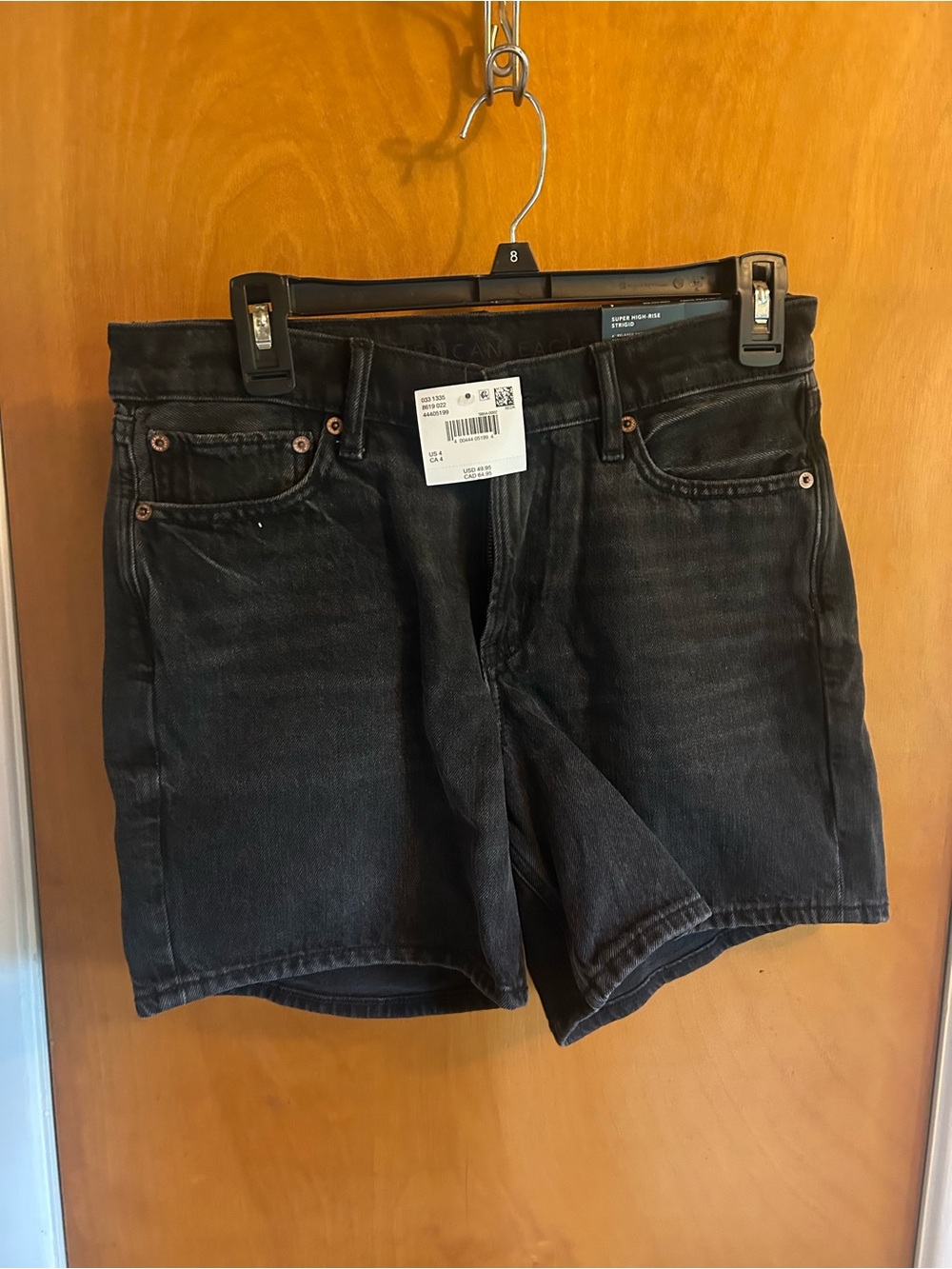 Black Denim Shorts